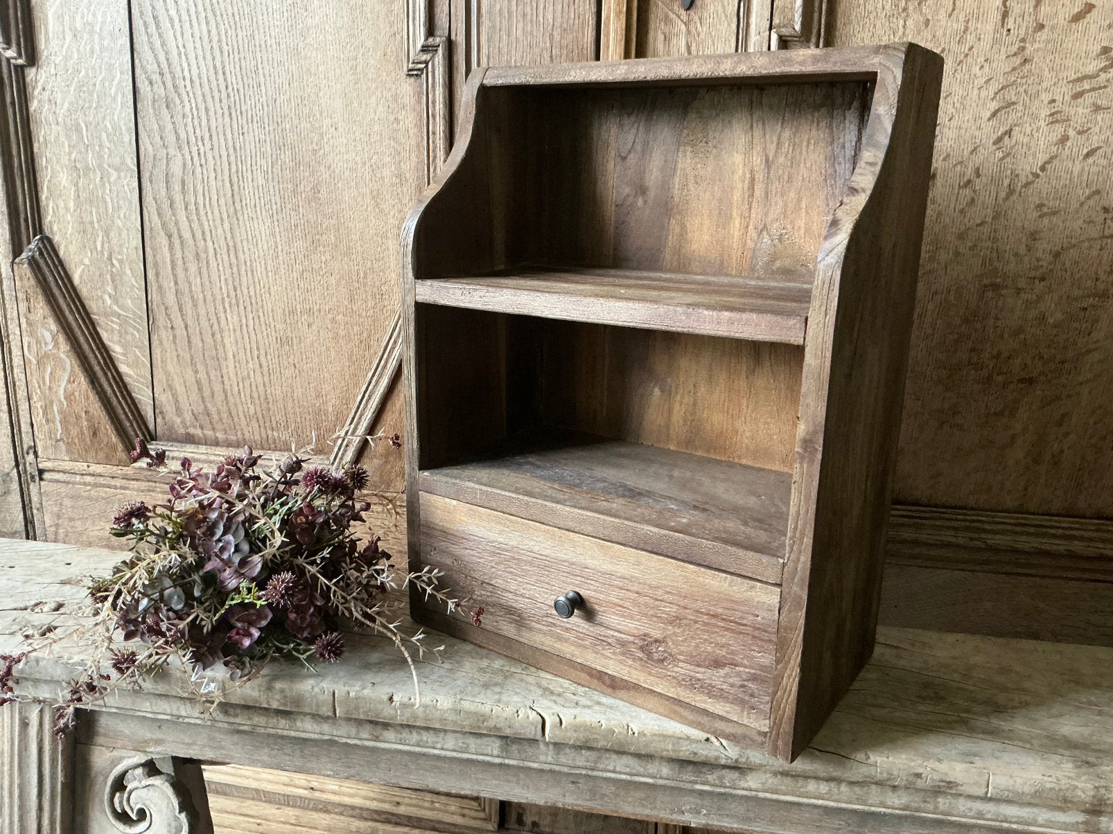 NIEUW teak houten gruttersbak met lade, Huis en Inrichting, Ophalen of Verzenden, Nieuw, Hout