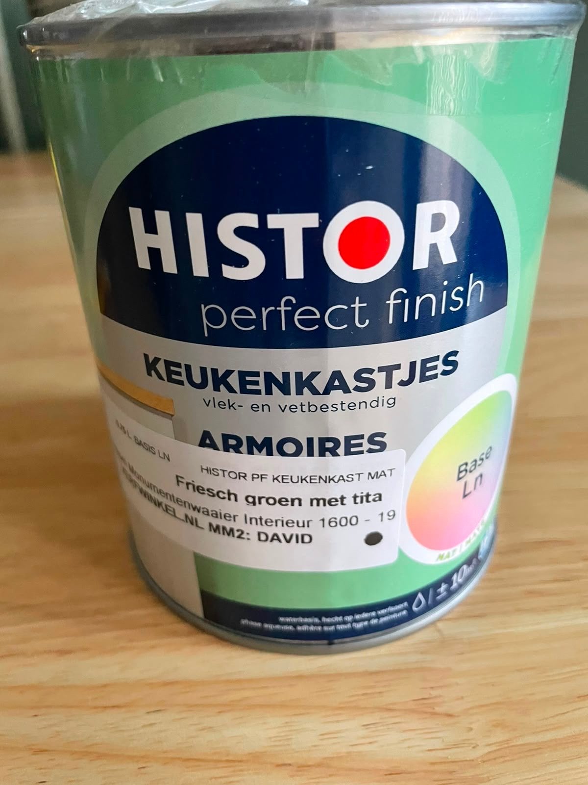 Histor Perfect Finish Keukenkastjes Verf Friesch Groen, Doe-het-zelf en Verbouw, Verf, Beits en Lak, Ophalen, Nieuw, Verf, Minder dan 5 liter