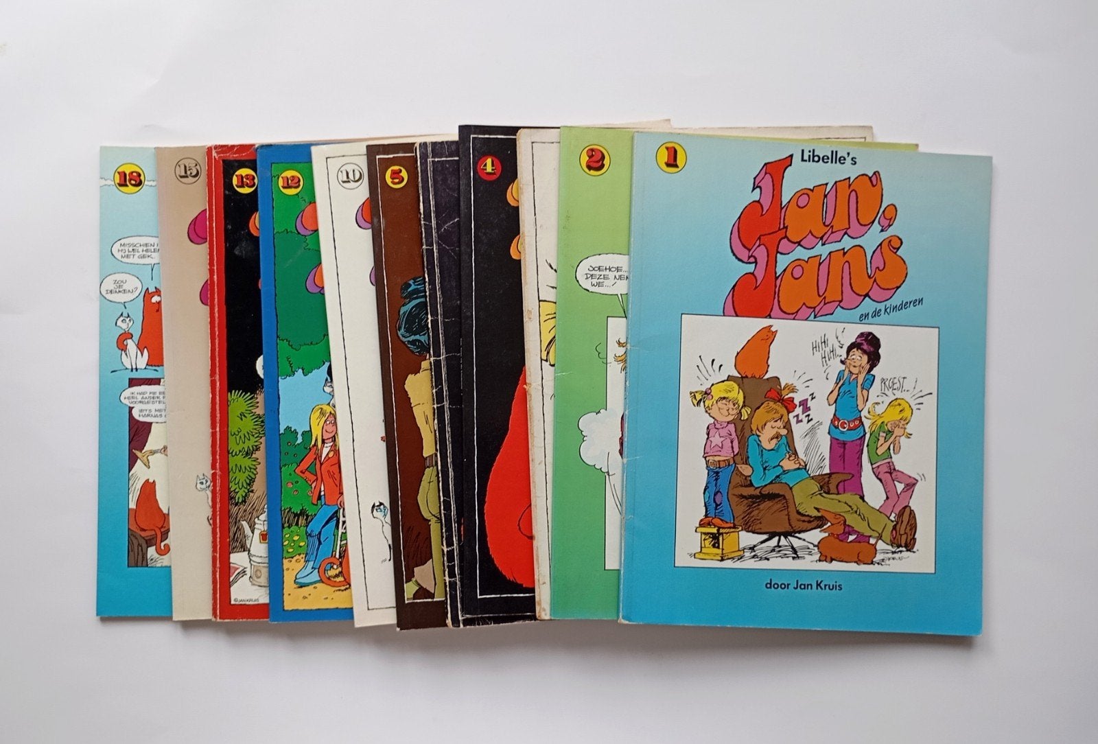 11 x Jan, Jans en de kinderen., Meerdere stripboeken, Ophalen of Verzenden, Gelezen, Jan Kruis