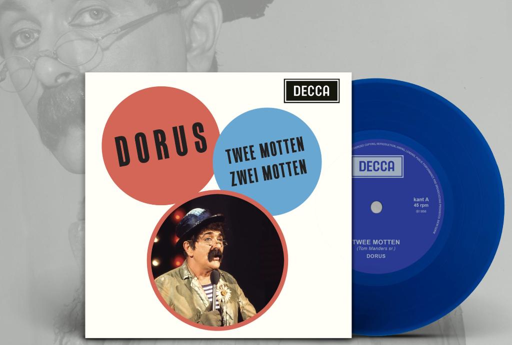 Vinyl Single Dorus Twee Zwei Motten BLAUW RSD 2025 NIEUW, Limited edition, Ophalen of Verzenden, Nieuw in verpakking, Nederlandstalig