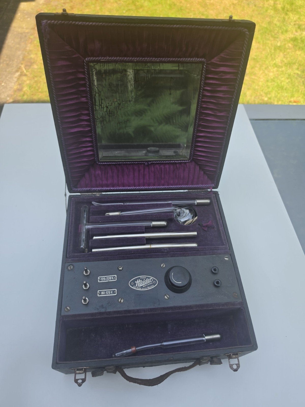 Antieke Carl Haider medisch meetinstrument hoge frequentie, Ophalen of Verzenden