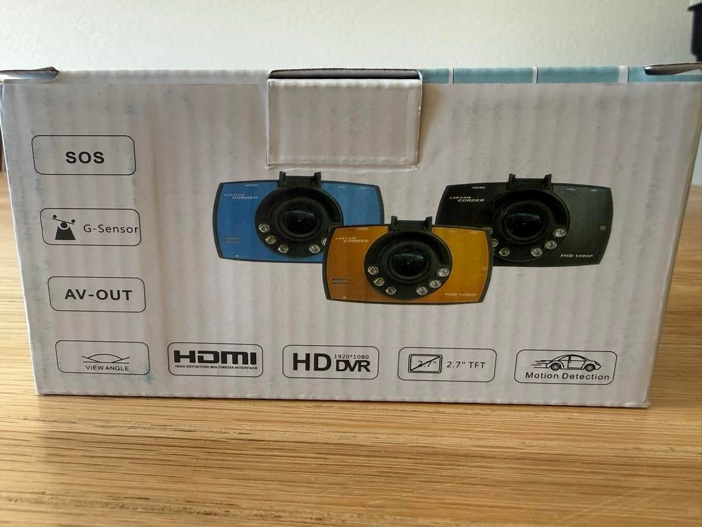 Nieuwe Dashcam met 2.7" TFT, Bewegingsdetectie, HDMI, Ophalen of Verzenden, Nieuw
