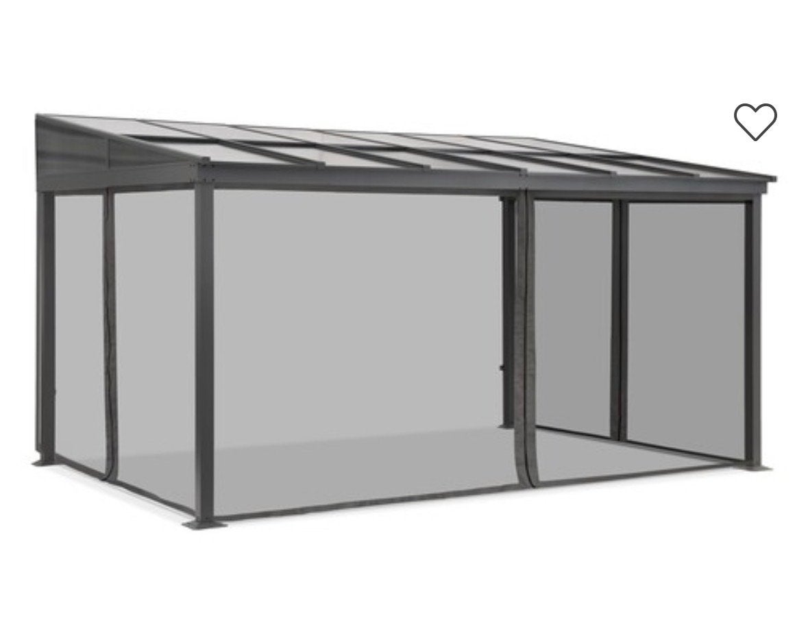 Aluminium Terrasoverkapping 3x5m met Muggennetten, Ophalen, Nieuw, Veranda