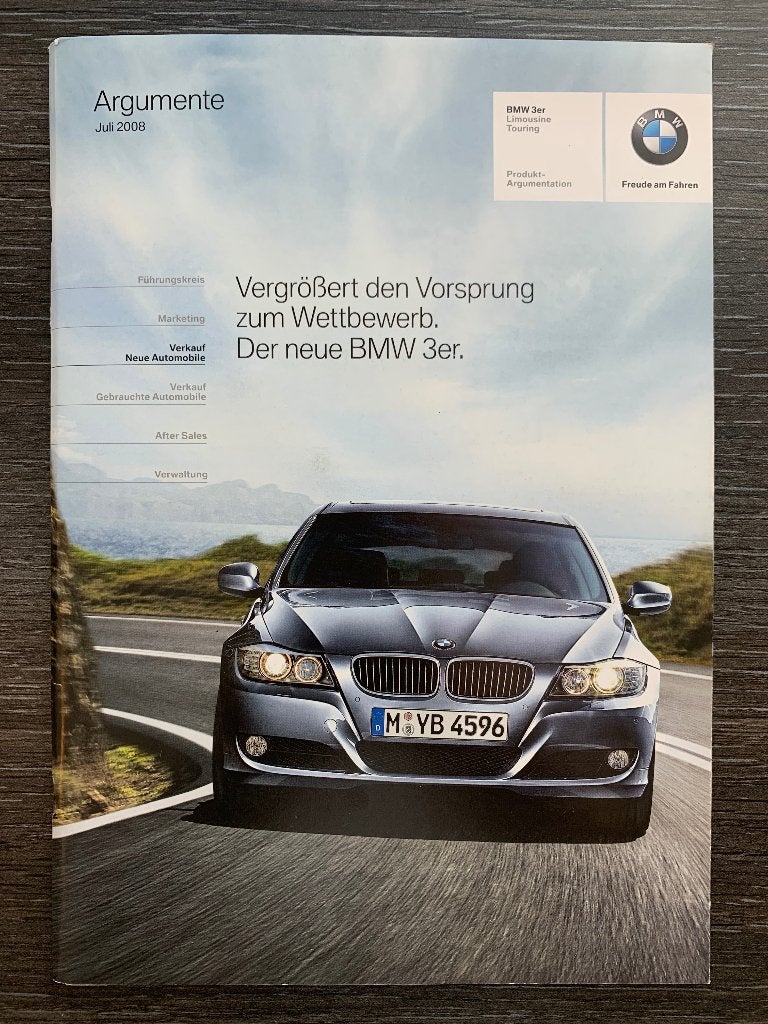 Product informatie brochure BMW 3-serie 2008 E90 nieuw, Boeken, Nieuw, Ophalen of Verzenden, BMW, BMW