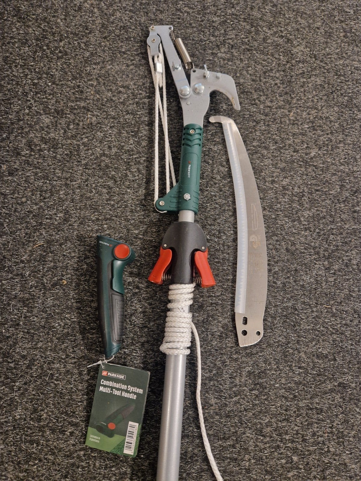 Parkside Combinatiesysteem Multi-Tool Handvat met Zaag, Tuin en Terras, Hand-tuingereedschap, Ophalen, Nieuw, Overige soorten