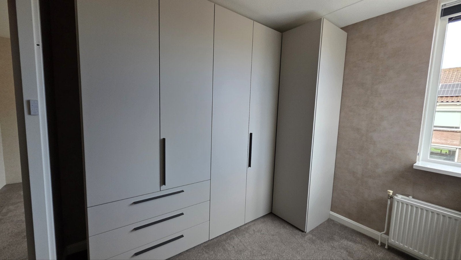 zeer mooie kledingkast 2 delig., Huis en Inrichting, Ophalen, 200 cm of meer, Zo goed als nieuw, 200 cm of meer