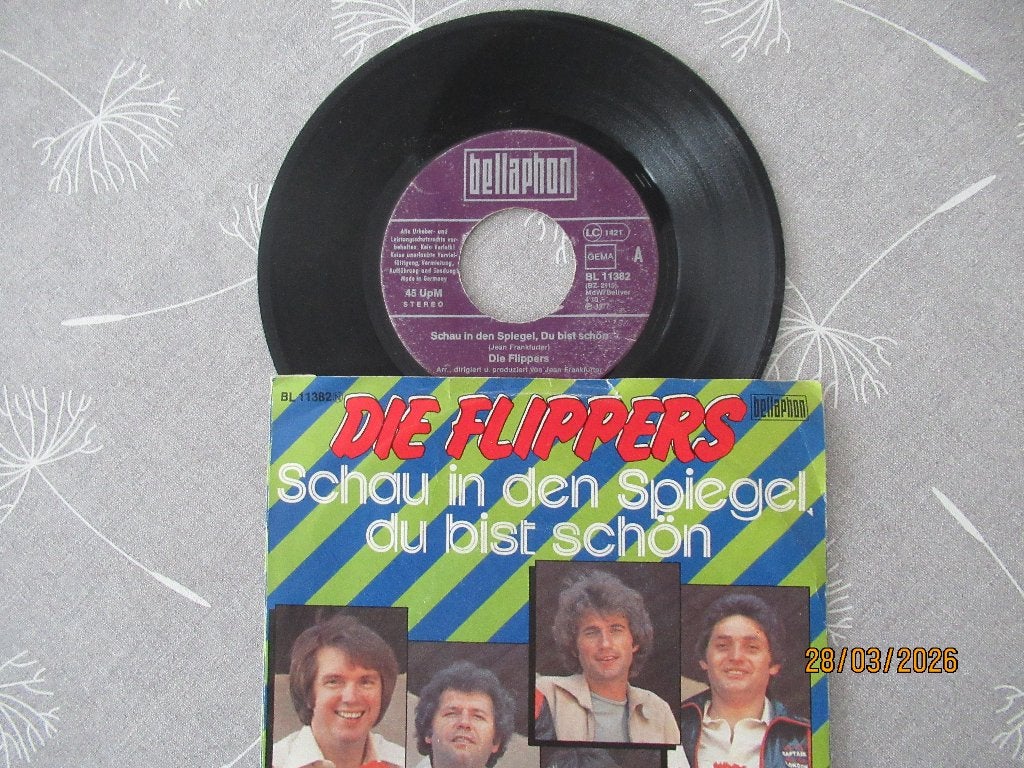 Die Flippers    Schau in den spiegel du bist Schon, Cd's en Dvd's, Vinyl Singles, 7 inch, Single, Ophalen of Verzenden, Zo goed als nieuw