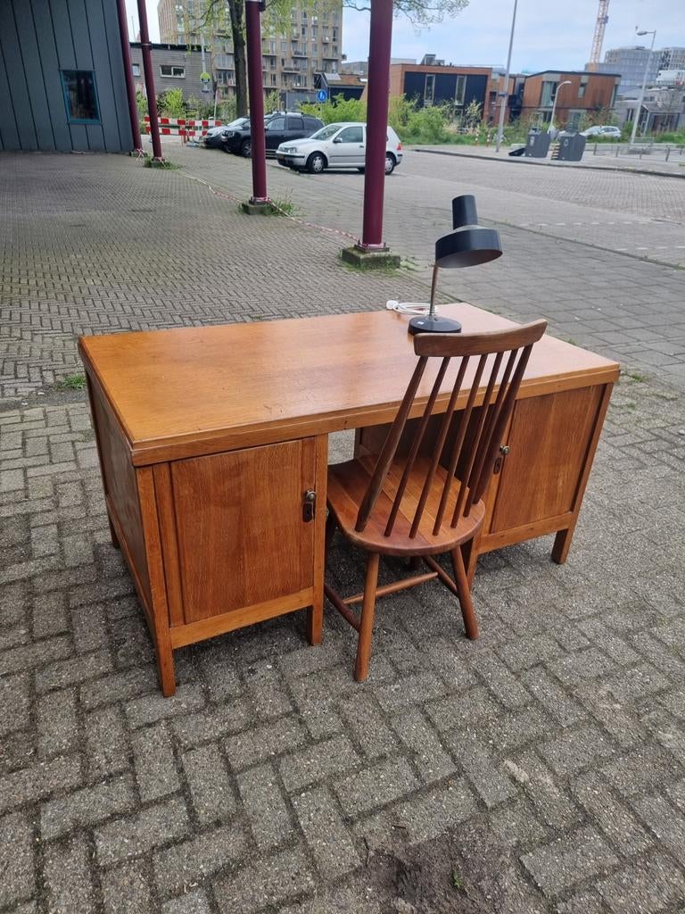 Vintage bureau Jaren 50, Gebruikt, ,, Ophalen of Verzenden, ,