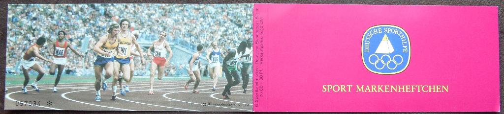 Postzegelboekje Duitsland – Sportboekje Estafette DBB, Ophalen of Verzenden, BRD, Postfris