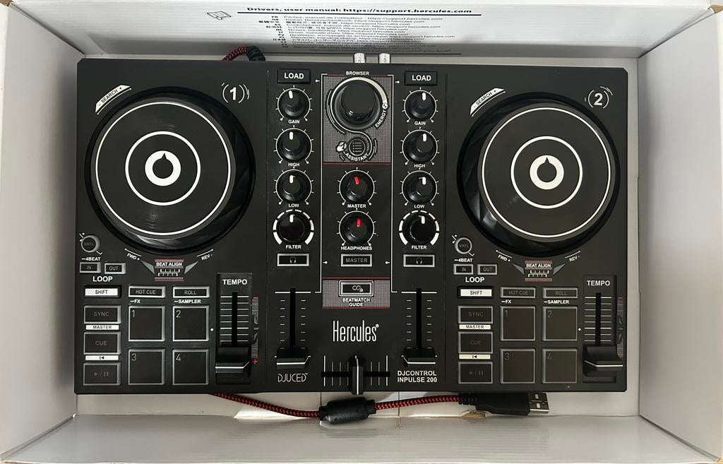 Hercules DJControl Inpulse 200 (zo goed as nieuw), Ophalen of Verzenden, Zo goed als nieuw, Draaitafel, Overige merken
