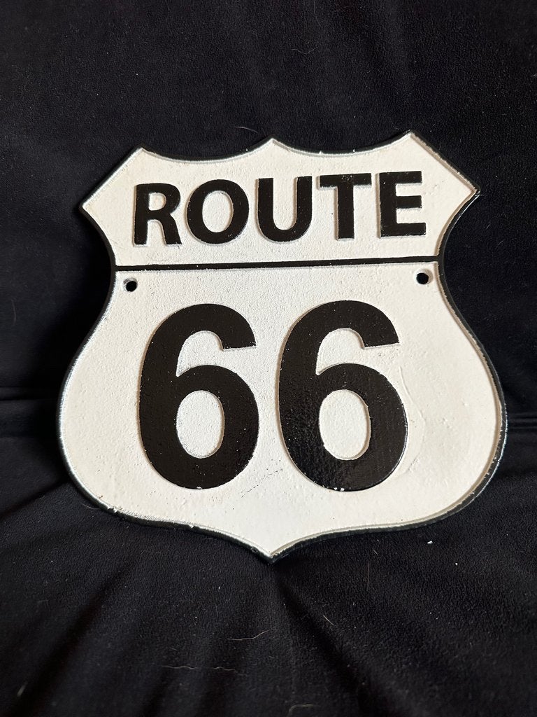 Reclame plaat Route 66, gietijzer., Ophalen of Verzenden, Reclamebord
