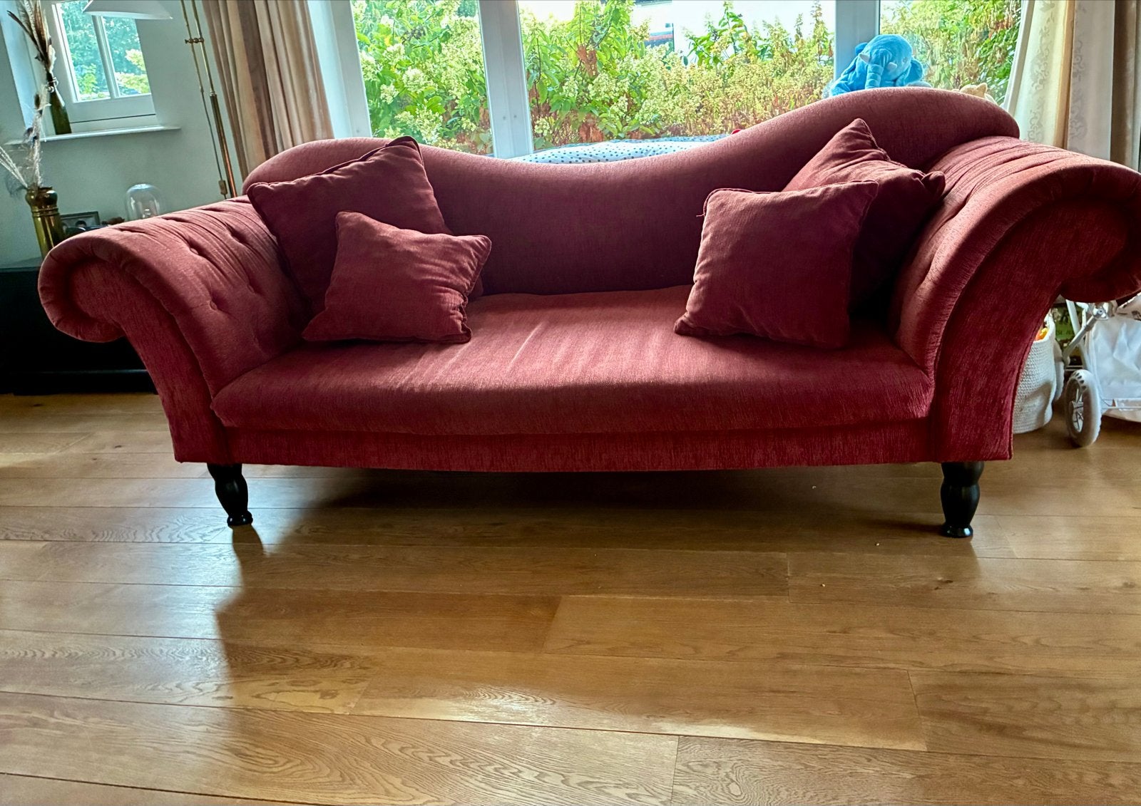 Gratis! Bank met kussens, Ophalen, Gebruikt, Tweepersoons, 75 tot 100 cm