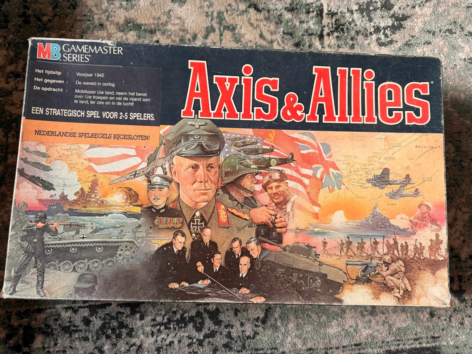 Axis & Allies Bordspel - Strategisch WOII Spel, Drie of vier spelers, Ophalen, Gebruikt
