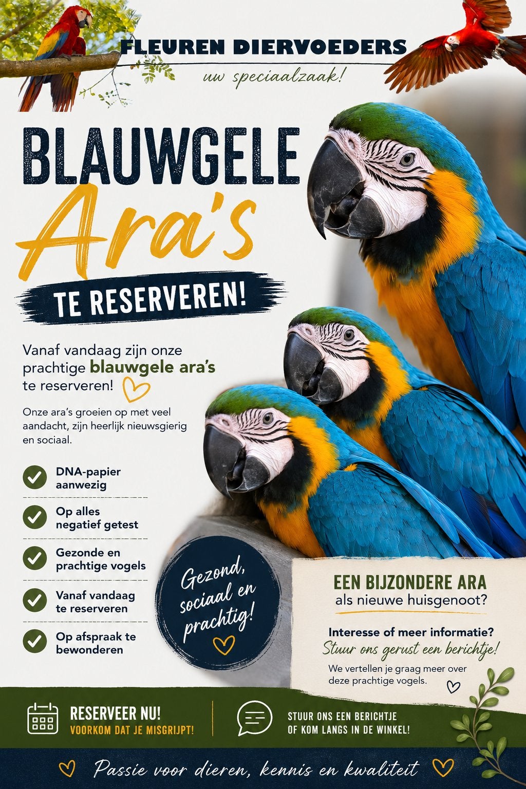 Prachtige ara’s