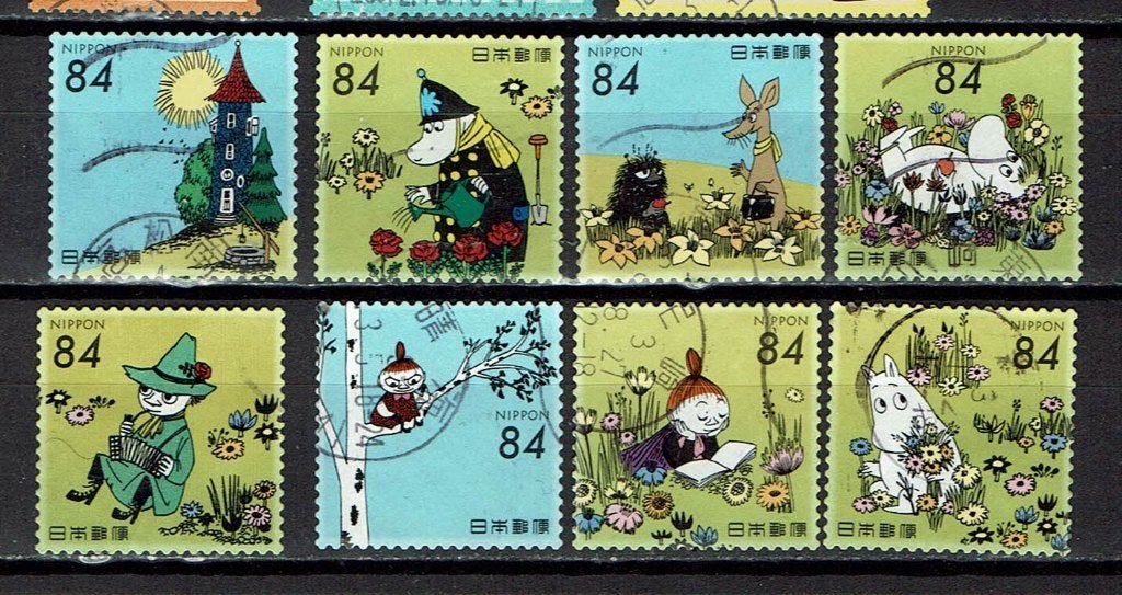 postzegels Japan Moomins  (2021), Ophalen of Verzenden, Gestempeld, Oost-Azië