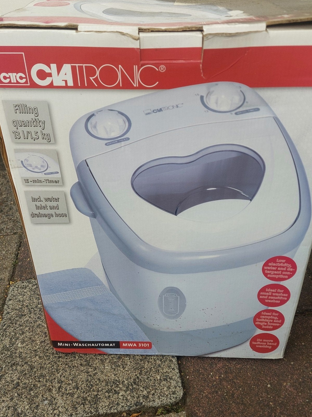 camping wasmachine (nieuw), Ophalen, Nieuw