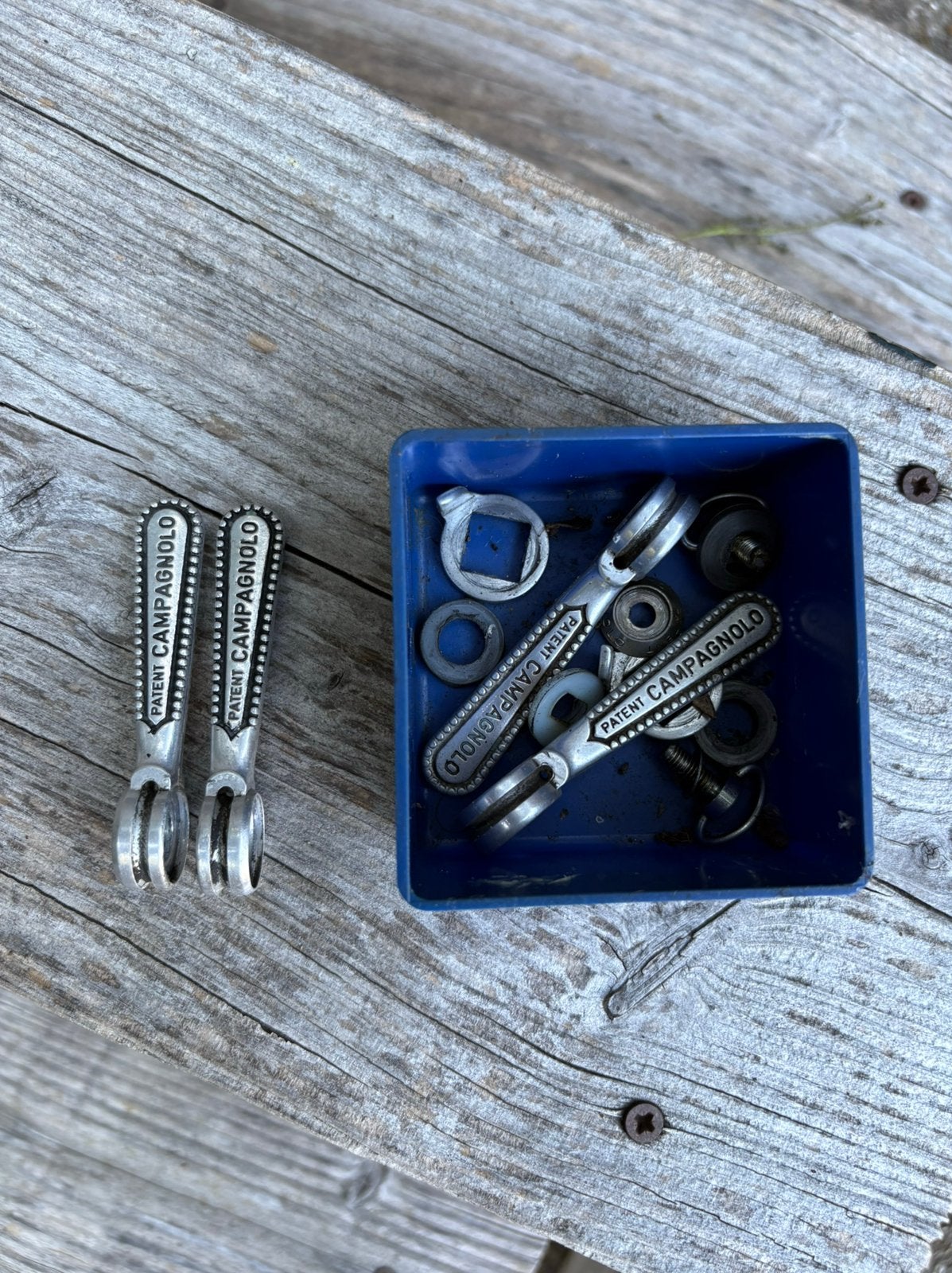 Campagnolo en Shimano 600AX vintage racefiets onderdelen, Fietsen en Brommers, Fietsonderdelen, Ophalen, Gebruikt, Racefiets