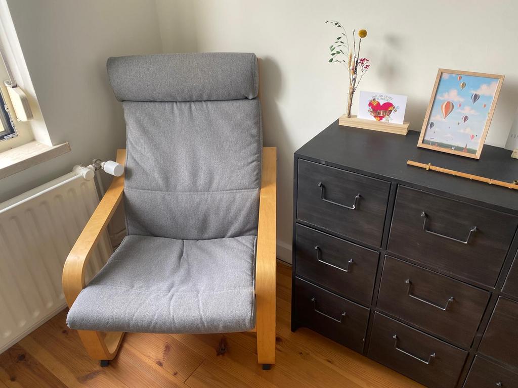 Poäng stoel Ikea, Huis en Inrichting, Stoelen, Ophalen, Gebruikt, Scandinavisch, Hout