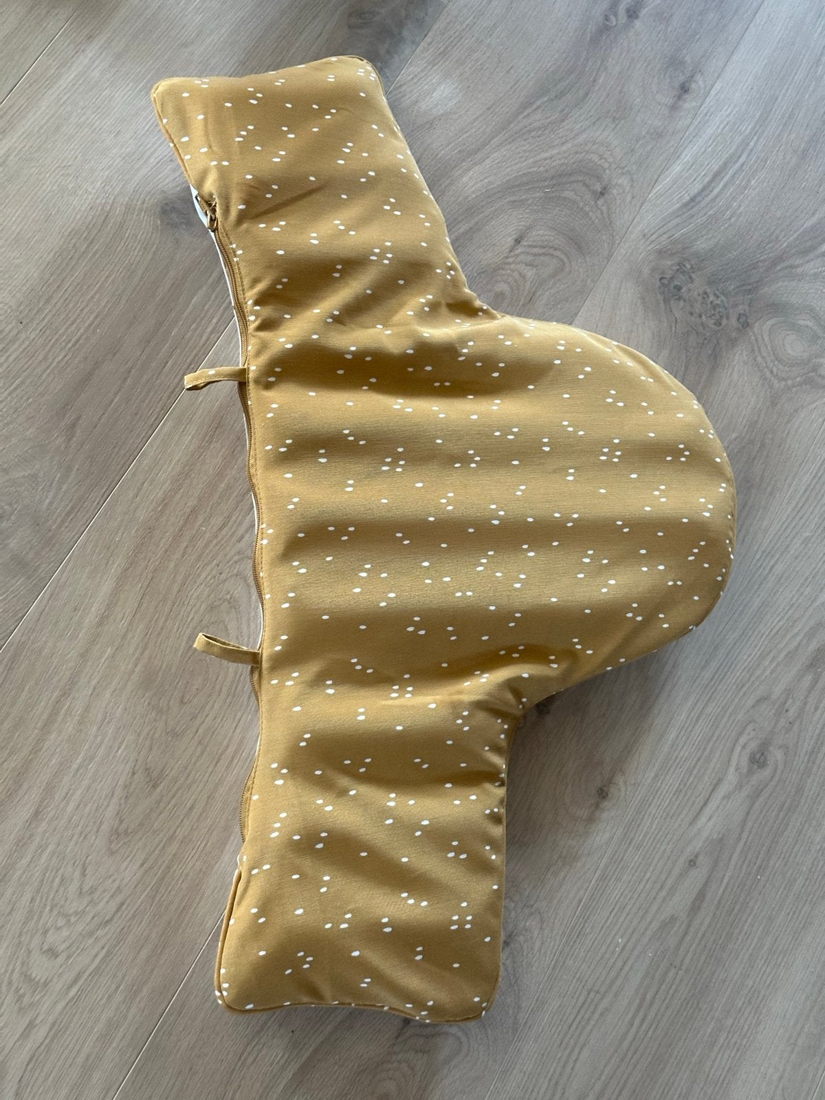 Stoelverkleiner voor kinderstoel - Okergeel met stippen, Ophalen of Verzenden, Zo goed als nieuw, Overige typen, Stoelverkleiner