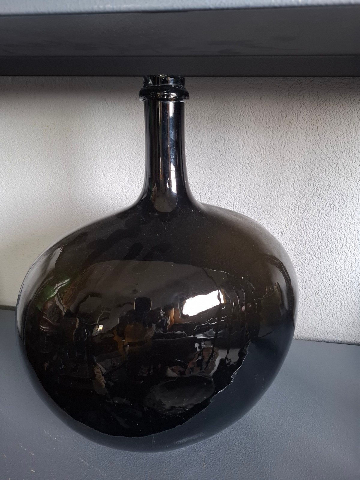 Antieke grote Franse fles - Decoratieve glazen fles, Antiek en Kunst, Ophalen