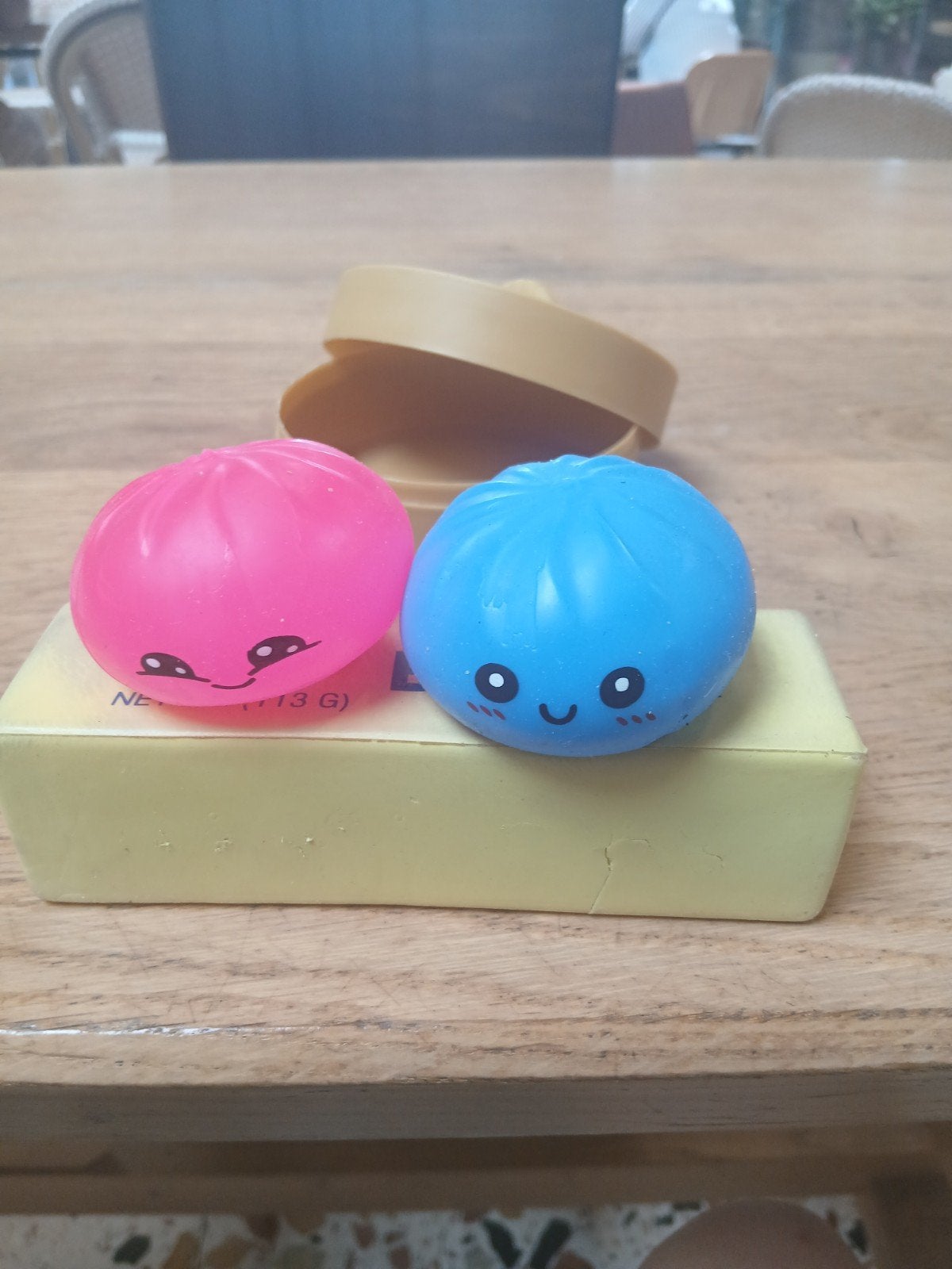 Set van 3 Squishy Speeltjes - 2e hands, boter is klein, Verzamelen, Speelgoed, Ophalen of Verzenden, Gebruikt