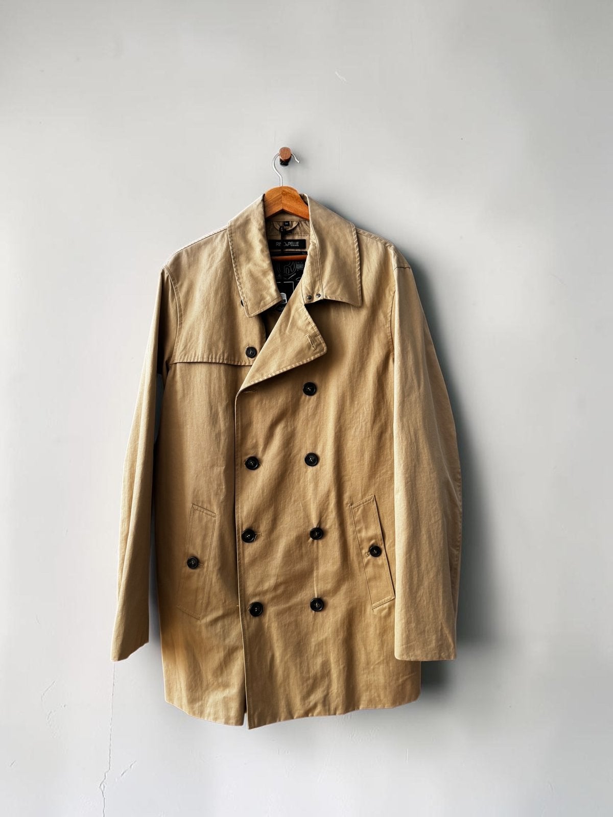 Rino & Pelle trenchcoat jas beige ecru maat 56 XL parka, Kleding | Heren, Ophalen of Verzenden, Nieuw, Maat 56/58 (XL), Beige