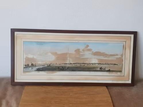 VAN DE STAD ALKMAAR DOOR Jan PUNT (1746) Ingekleurde gravure, Antiek en Kunst, Kunst | Etsen en Gravures, Ophalen