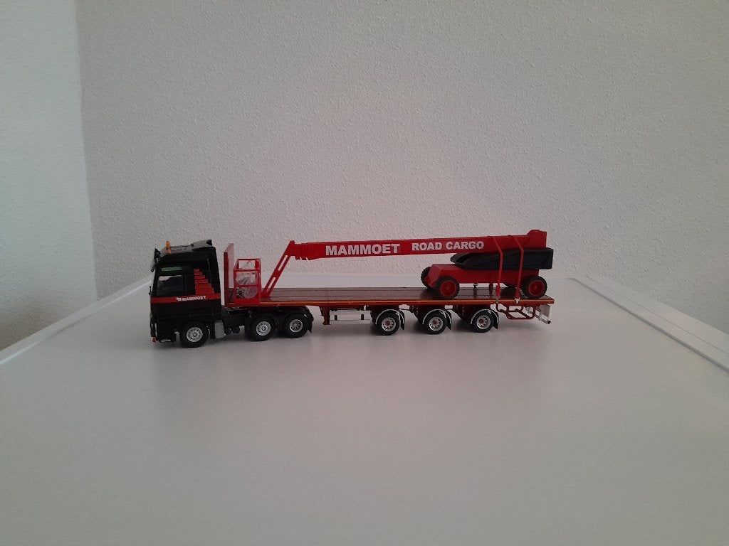 M.A.N. van Mammoet Road Cargo met trailer en lading ., Hobby en Vrije tijd, Modelauto's | 1:50, Verzenden, Nieuw, Bus of Vrachtwagen