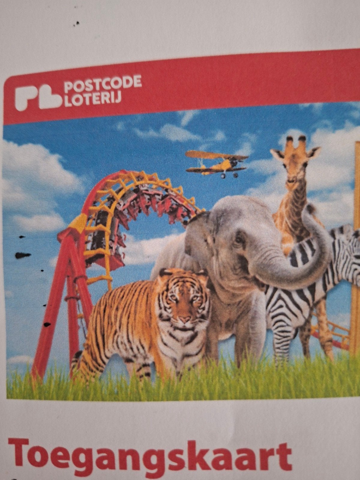 kaartjes Avifauna 4x, Ticket of Toegangskaart