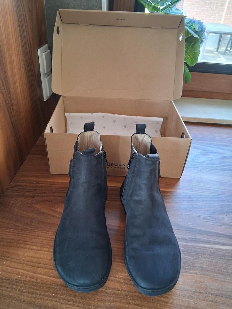 Groundies Barefoot Chelsea Boots Zwart Maat 39, Groundies, Zwart, Lage of Enkellaarzen, Ophalen of Verzenden
