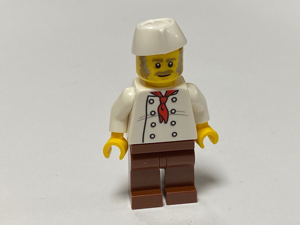 Lego Town Minifiguur twn310 chefkok met snor, Overige thema's, Lego, Nieuw, Ophalen of Verzenden