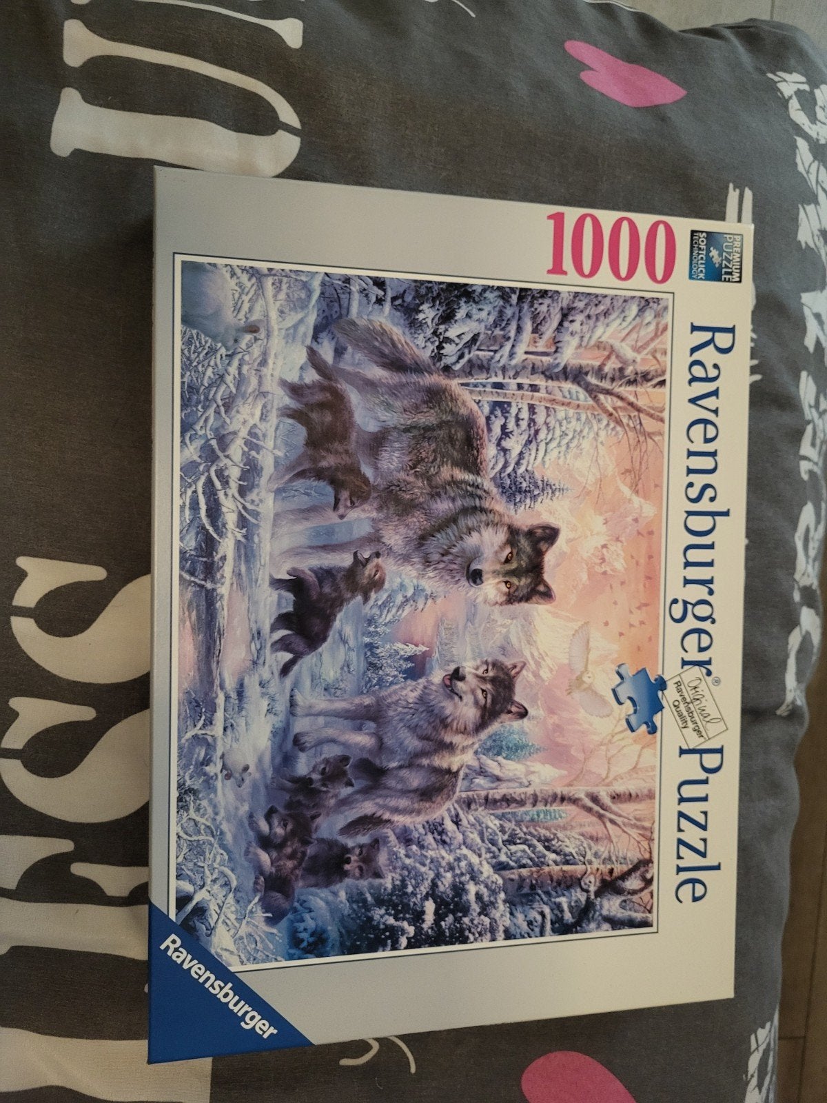 Ravensburger puzzel Wolven in Winterlandschap 1000 stukjes, Ophalen of Verzenden, 500 t/m 1500 stukjes, Gebruikt, Legpuzzel