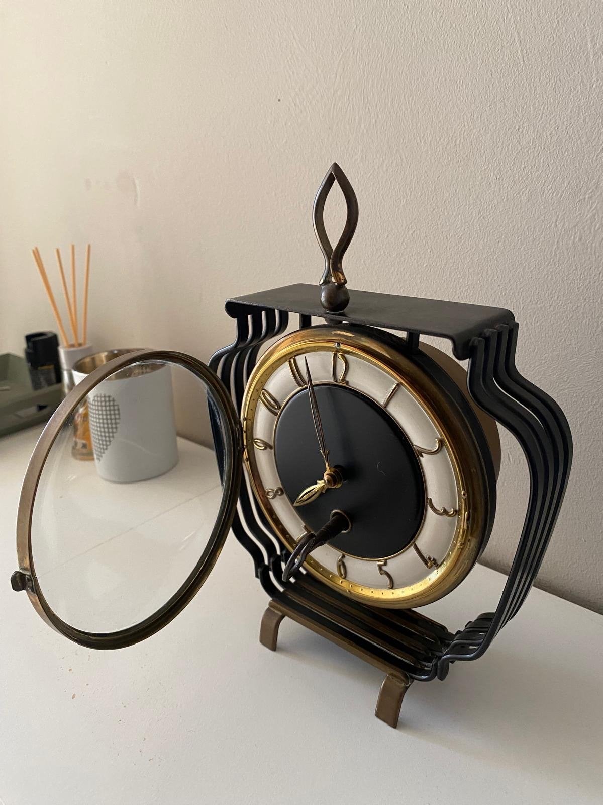 Vintage Tafelklok - Art Deco Stijl, Ophalen