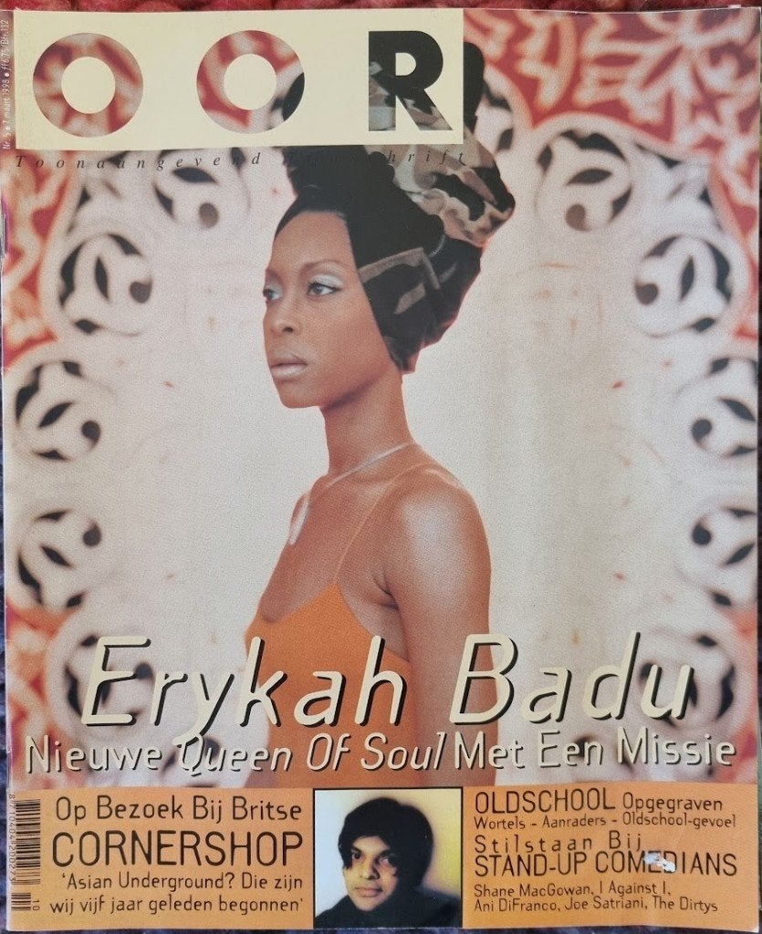 OOR 5-1998 Erykah Badu MacGowan Sexsmith Air Di Franco Corne, Ophalen of Verzenden, Zo goed als nieuw, Muziek, Film of Tv