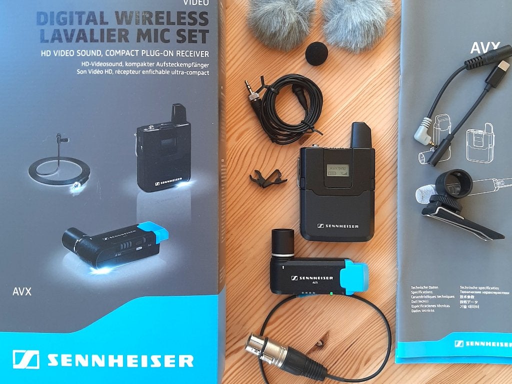 Sennheiser AVX-ME2 Draadloze Lavalier Microfoonset Compleet, Ophalen of Verzenden, Zo goed als nieuw, Overige typen