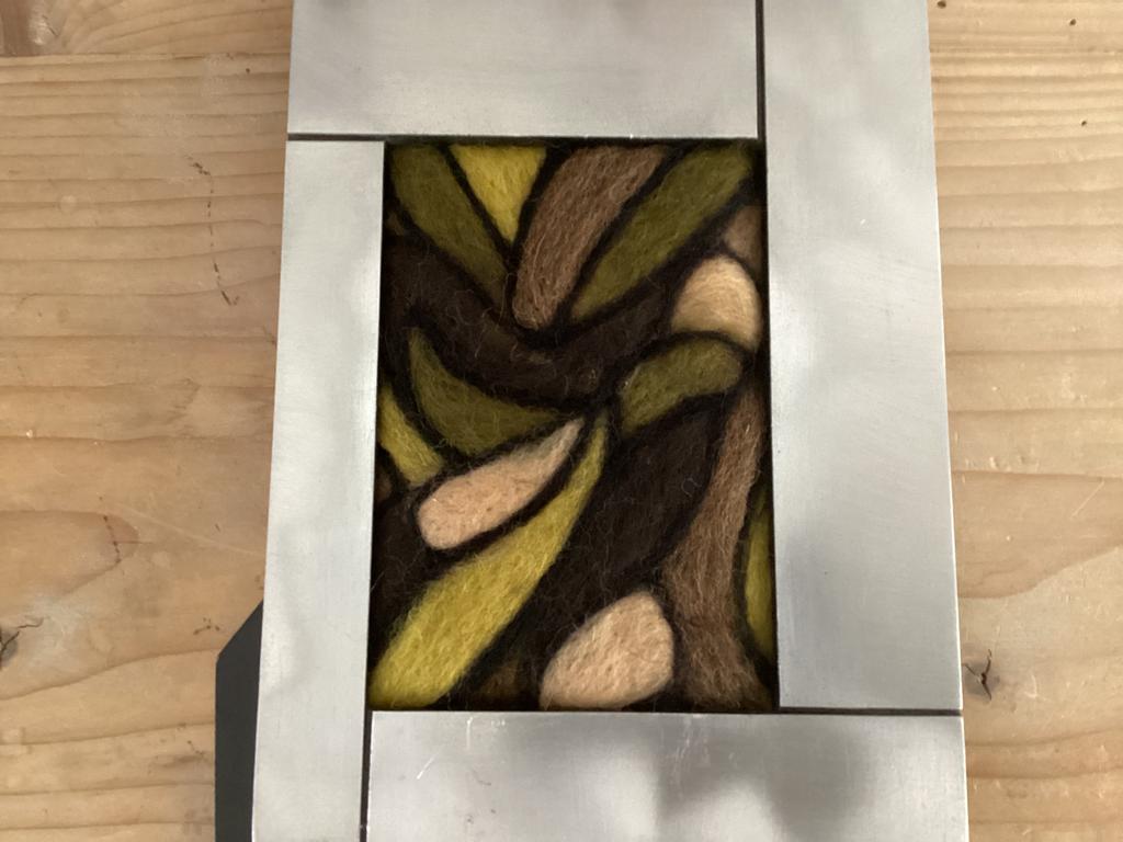 ‘Schilderen’ met wol Schilderij Fotolijstje, Ophalen