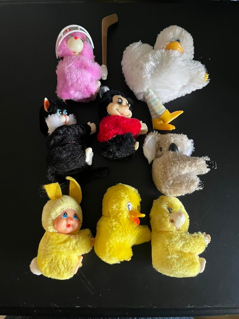 Vintage knijp poppetjes, Ophalen, Gebruikt, Overige typen