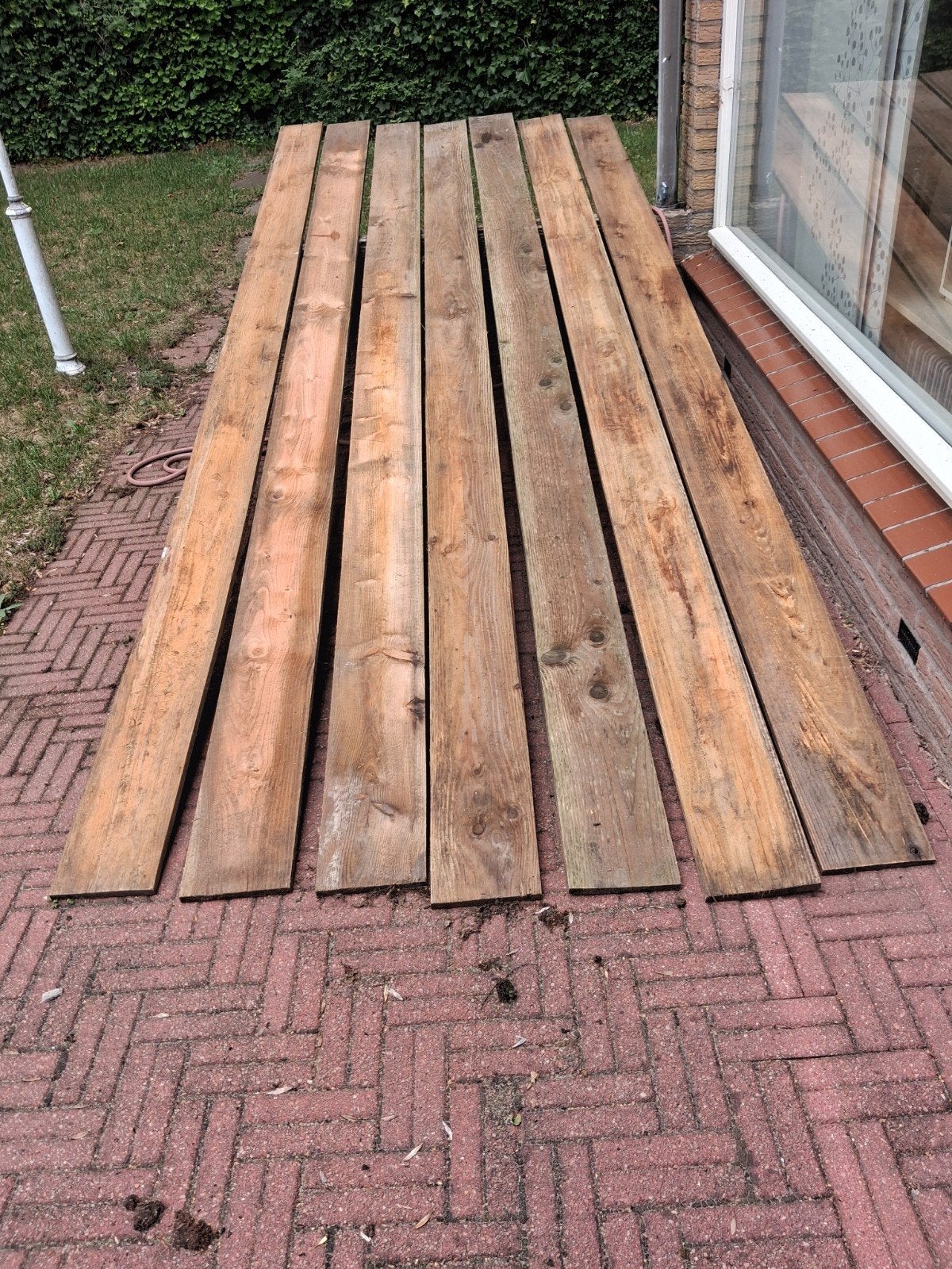 ongebruikte douglas Planken, Doe-het-zelf en Verbouw, Ophalen, Gebruikt, 25 tot 50 mm, Plank