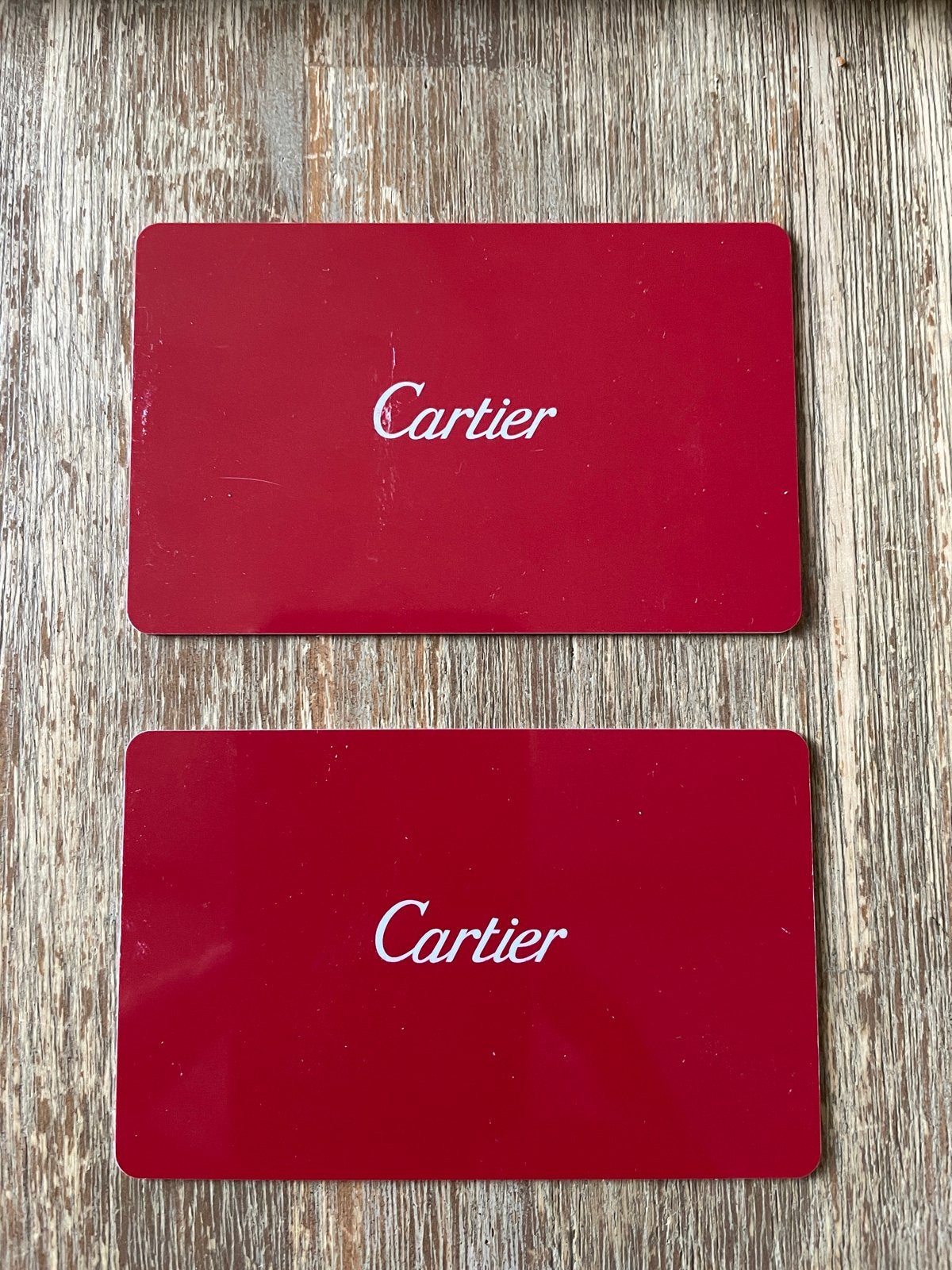 Cartier Ballon Bleu Garantiekaarten (2 stuks), Overige merken, Staal, Polshorloge, Ophalen of Verzenden