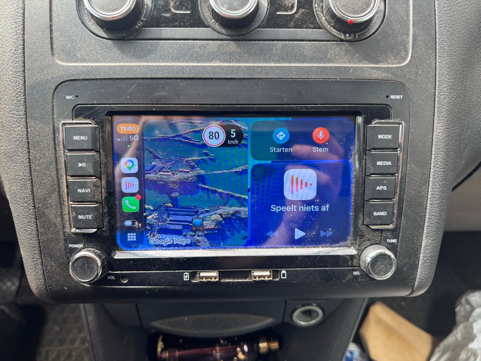 Volkswagen caddy DEAutoUnie CarPlay Systeem, Auto diversen, Autoradio's, Ophalen of Verzenden, Zo goed als nieuw