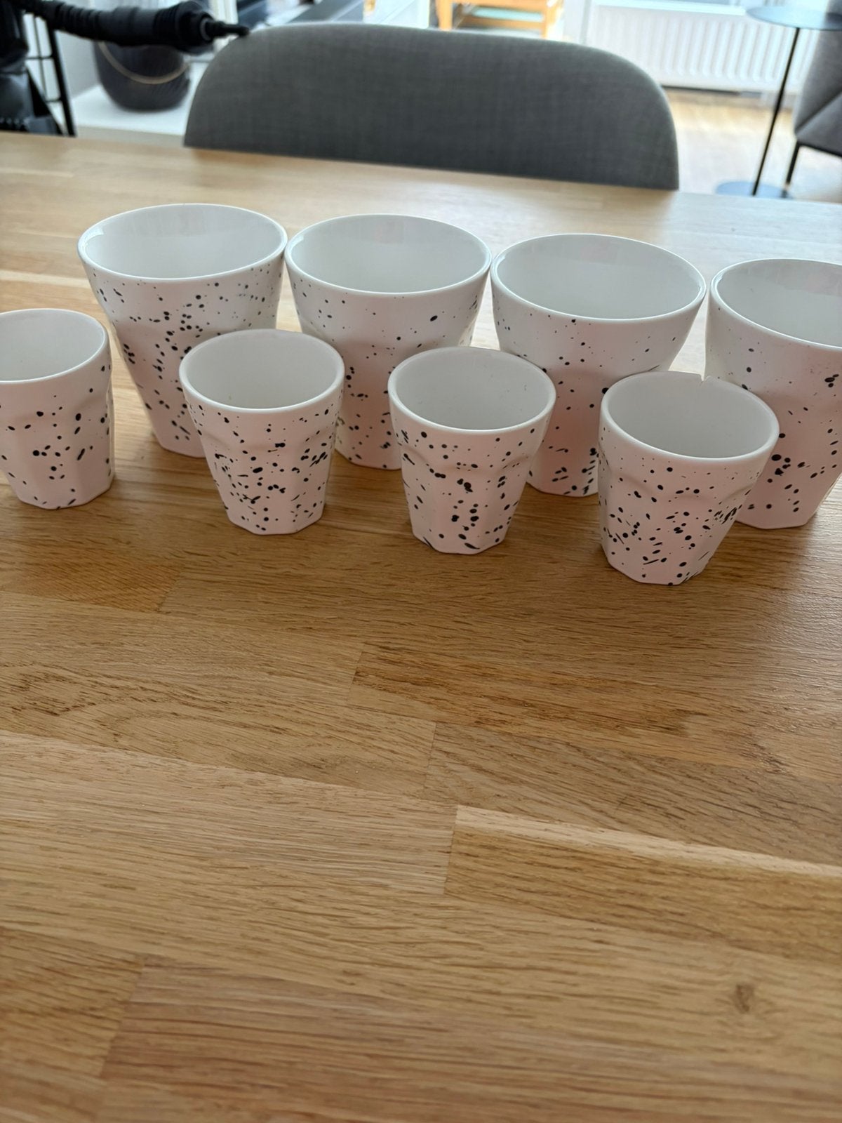 2x4 koffiekopjes Hema Mirabeau, Hema, Keramiek, Ophalen of Verzenden, Zo goed als nieuw