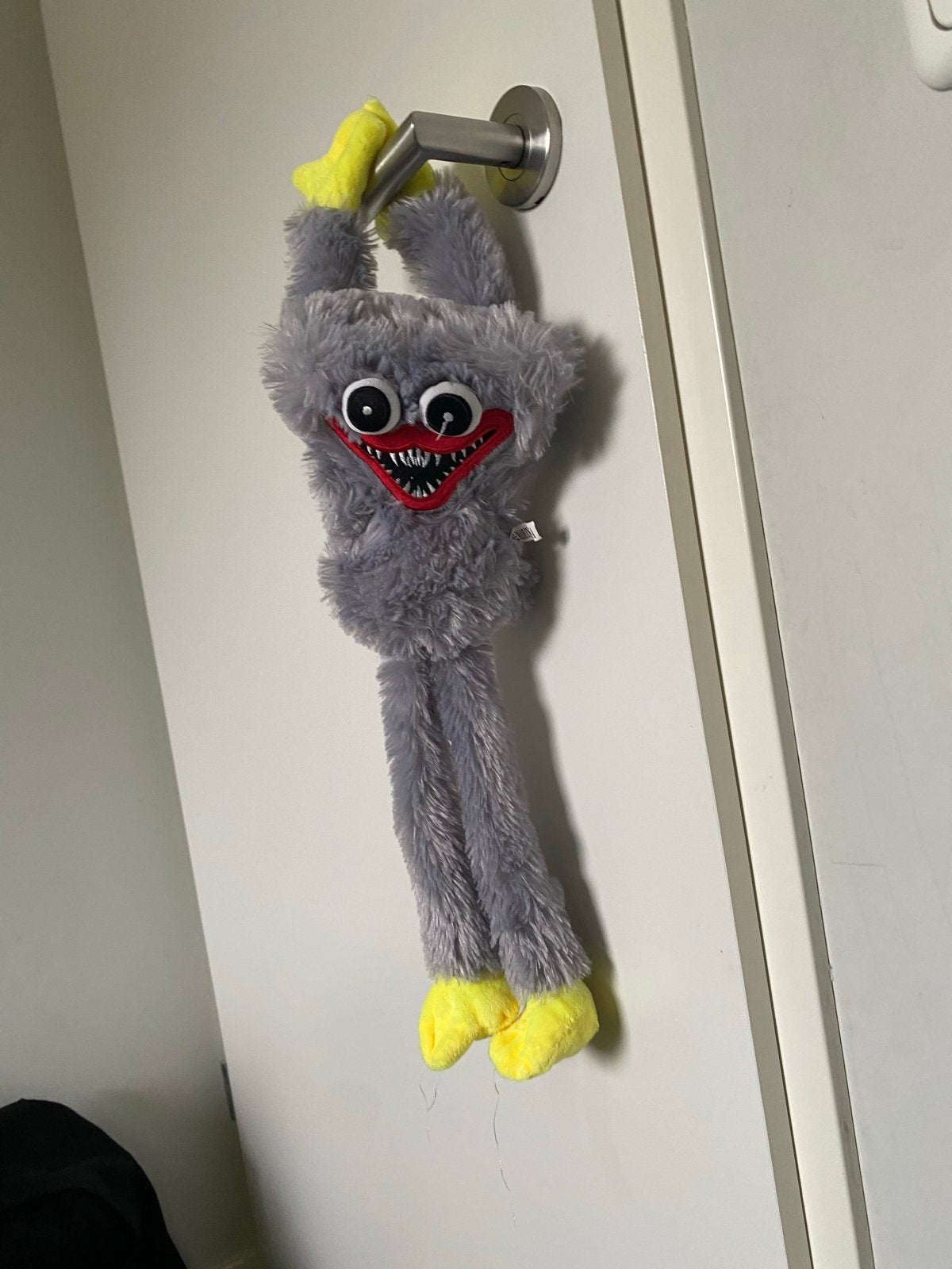 Huggy Wuggy Knuffel - Grijs met Gele Details, Gebruikt, Overige merken, Overige karakters, Overige typen