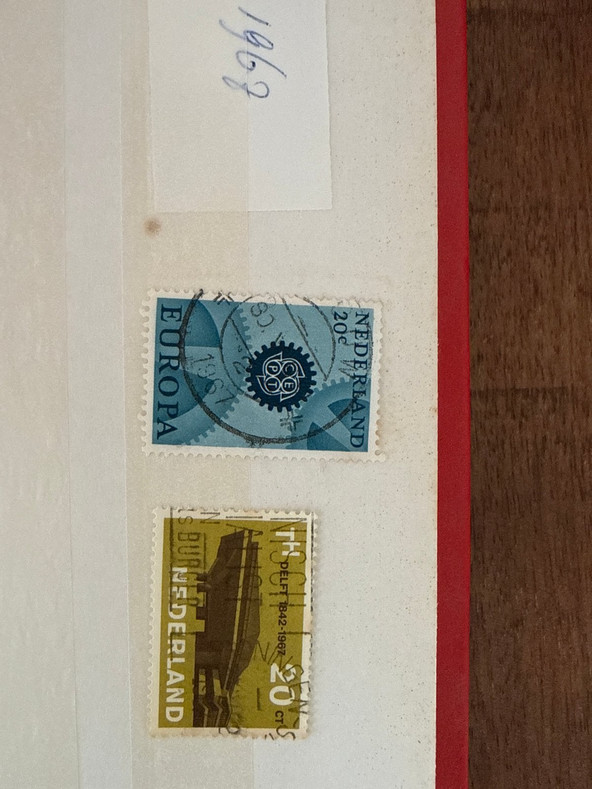 Nederlandse postzegels: Europa en TU Delft (1962, 1967), Ophalen of Verzenden, Na 1940, Gestempeld