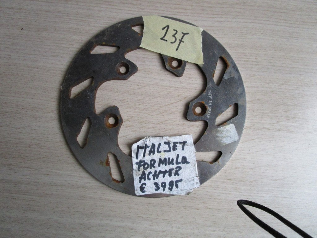 Nr.237: Remschijf Italjet Formula, achter, 175 mm, Fietsen en Brommers, Ophalen of Verzenden, Nieuw, Overige merken