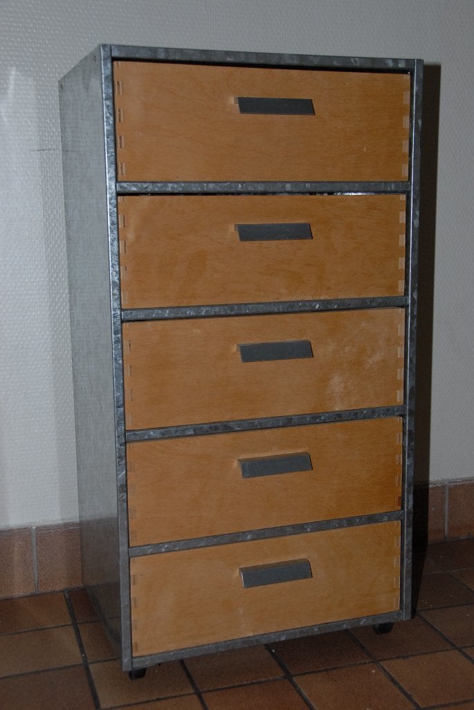 ladenkastje metaal, Huis en Inrichting, Gebruikt, 5 laden of meer, 50 tot 100 cm, Minder dan 100 cm