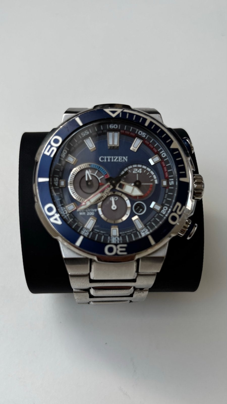 Citizen Eco-Drive Aviator Pilot Chronograaf WR 200, Ophalen of Verzenden, Gebruikt