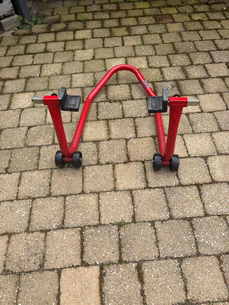 Paddock stand achterwiel - Motorfiets standaard, Motoren, Ophalen, Gebruikt