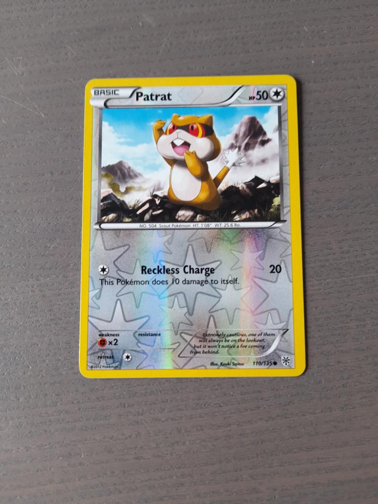 Plasma storm 110/135 patrat reverse, Ophalen of Verzenden, Gebruikt, Losse kaart, Foil