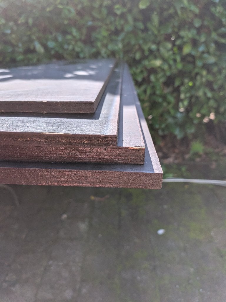 Betonplex hardhout, op maat voor aanhanger, Ophalen, Minder dan 25 mm, Overige typen, 200 tot 250 cm