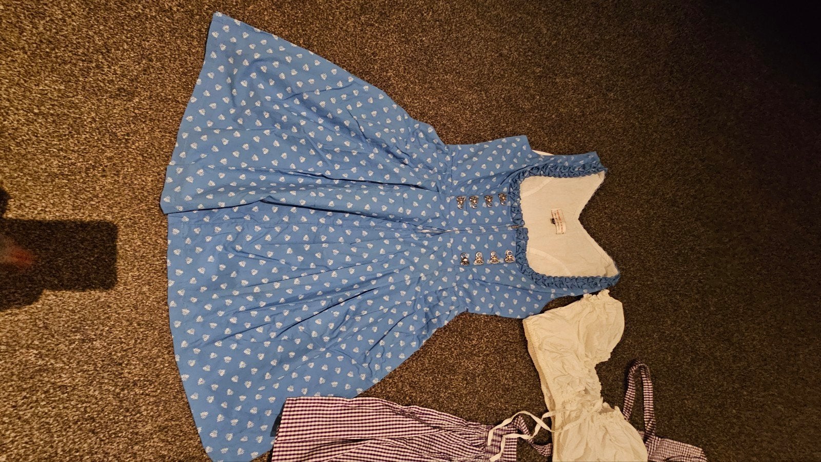 Dirndl traditionele jurk Oktoberfest outfit jurk maat 38, Kleding | Dames, Ophalen, Zo goed als nieuw, Maat 38/40 (M), Blauw
